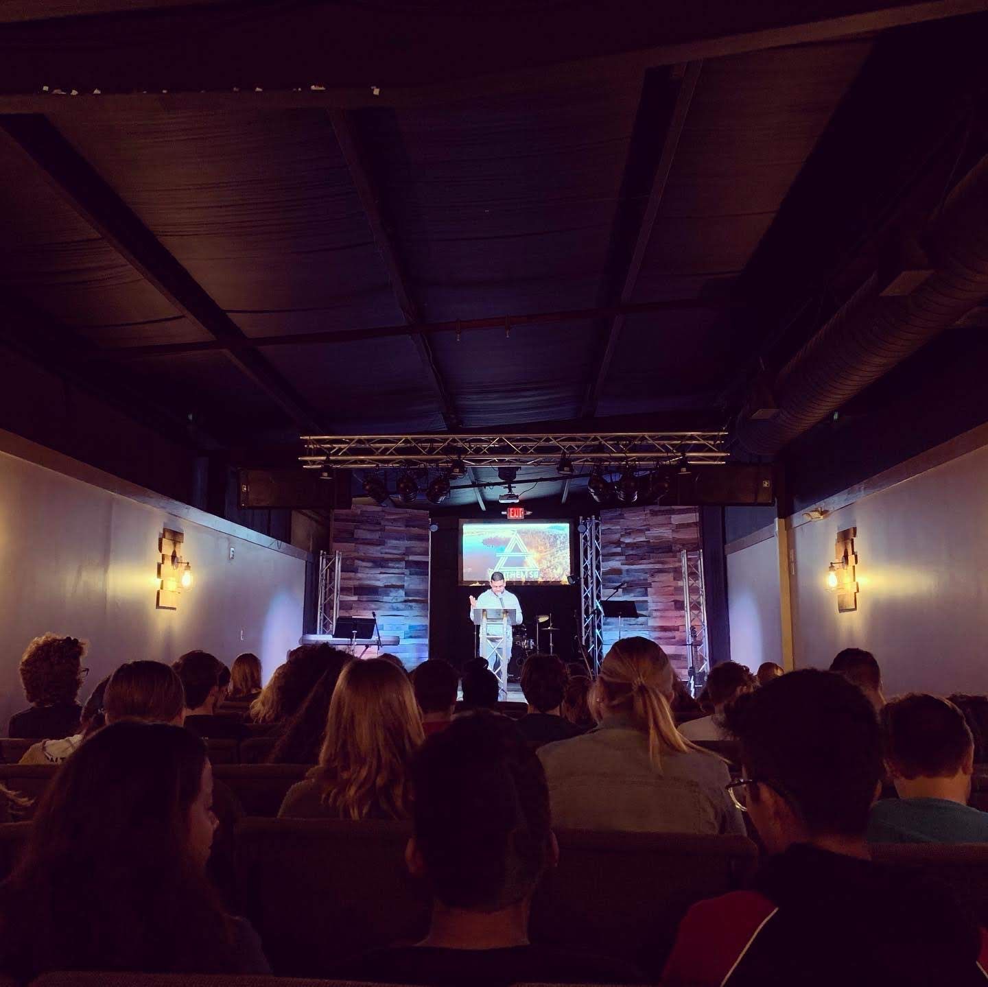 Image of UR Student Ministries worship service