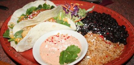 Mexican food on plate - Mexican food in Bainbridge Island, WA
