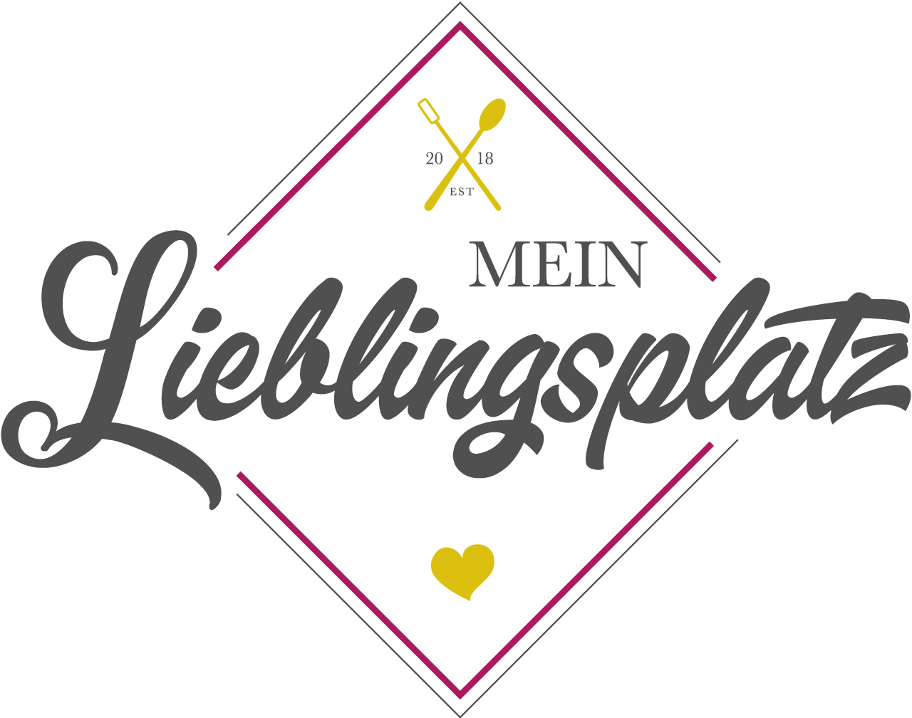 A logo for a restaurant called mein lieblingsplatz