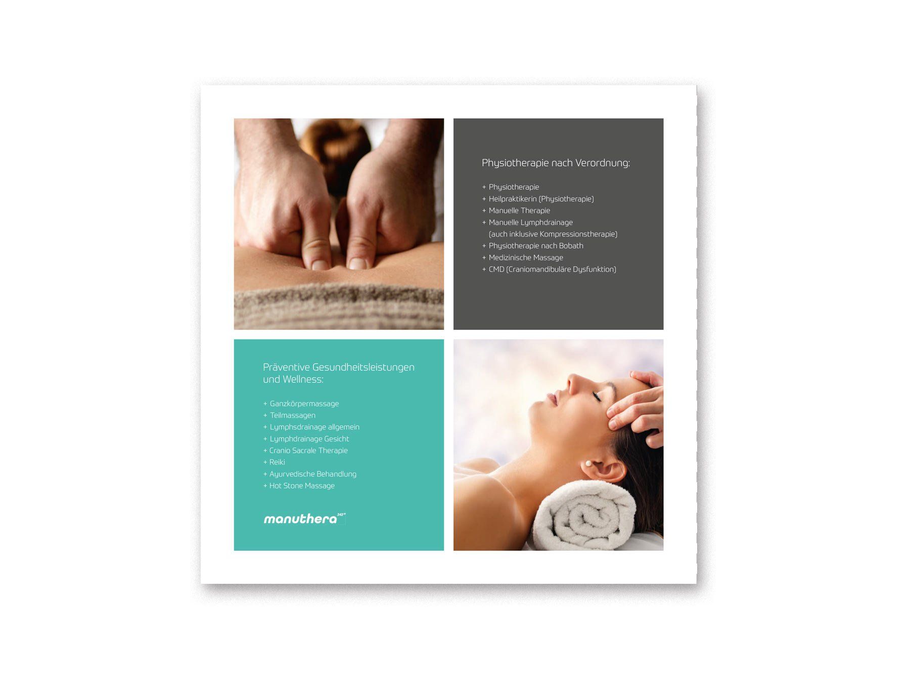 Eine Frau bekommt in einem Spa eine Massage.