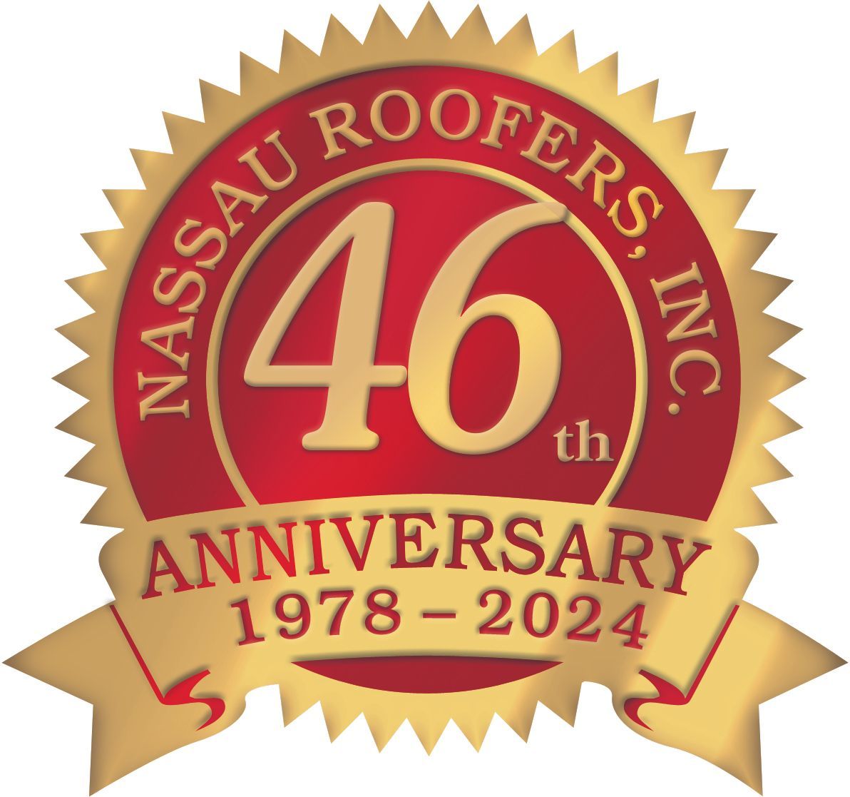 46th Anniversary Seal - East Meadow, NY - Nassau Roofers