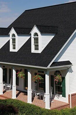House with Black Roof - Home Roof in East Meadow New York