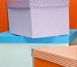 Scatole colori tenui per confezionamento regalo