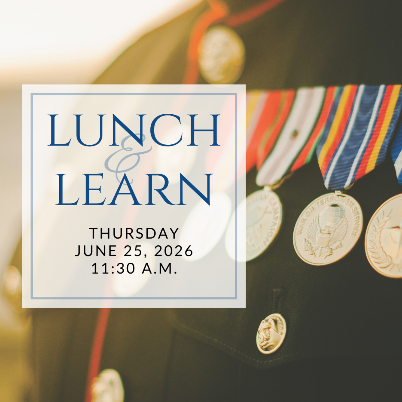 a plate of sandwiches on a table with the words lunch & learn on it