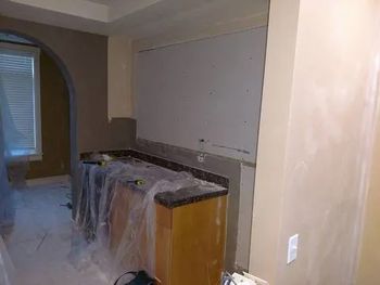 Unfinished New Home Kitchen — Kirkland, WA — Eastside Construction