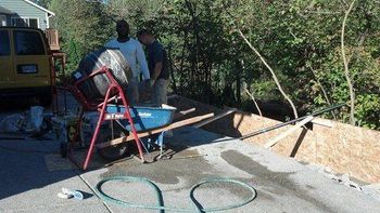 Pouring a Concrete Slab — Kirkland, WA — Eastside Construction