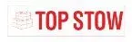The word top stow is written in red on a white background.