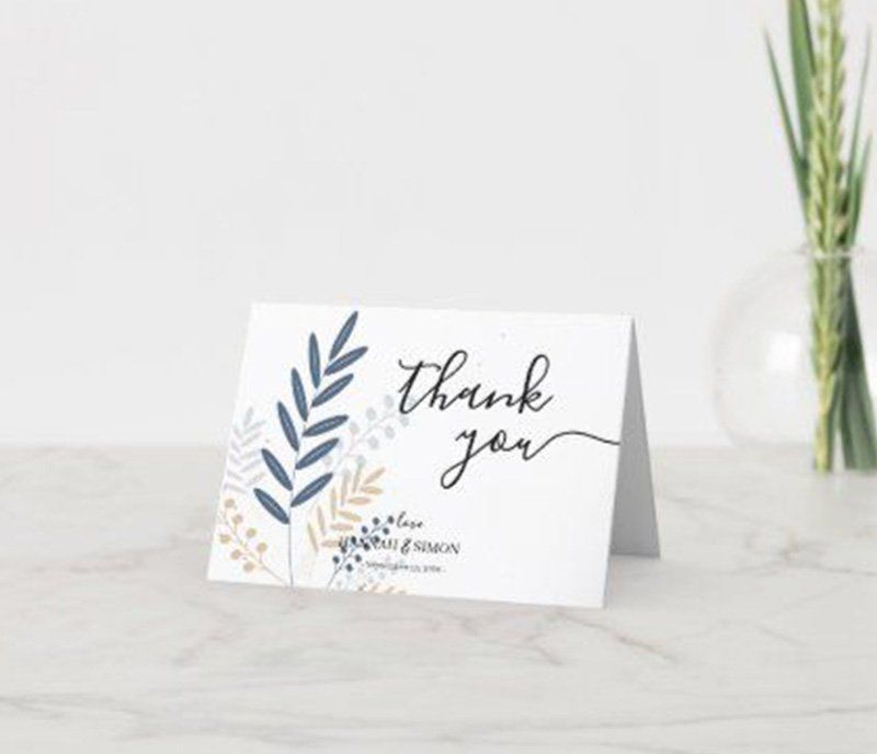 folded card printing