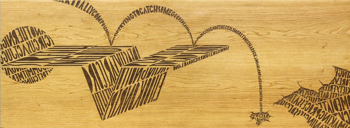 jurne graffiti artist hand cut wood veneer collage Best Fit Explanation 1Am Gallery San Francsico