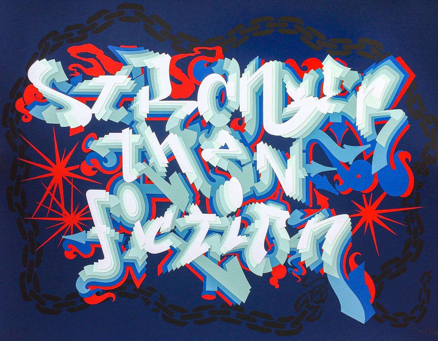 jurne graffiti artist hand cut paper collage stranger than fiction