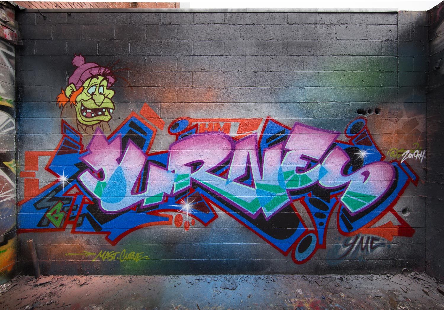 jurne graffiti mural artist for hire california