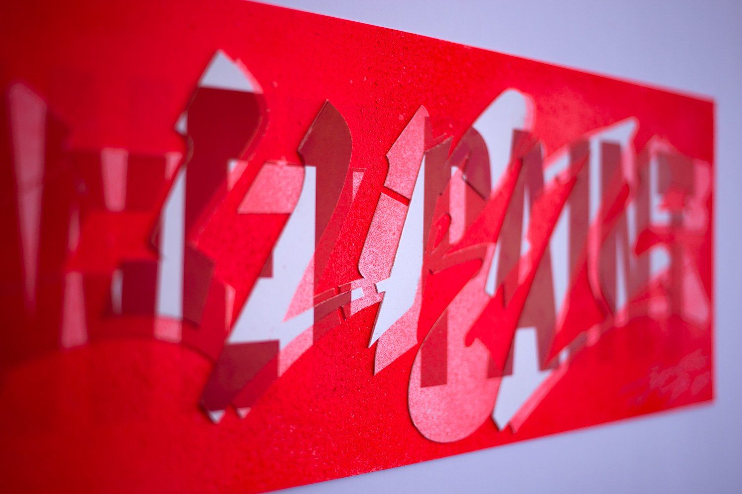 jurne graffiti artist hand cut collage we are wet paint miami