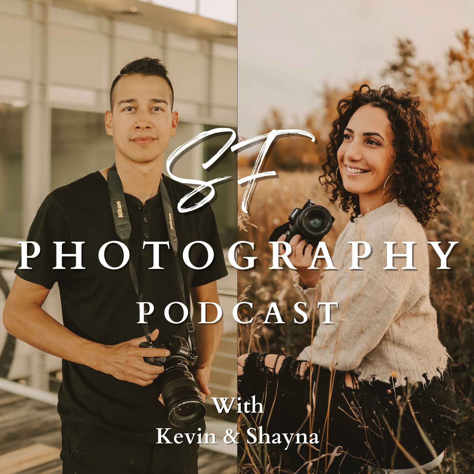 The cover of SF photography podcast with kevin and shayna