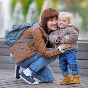Young mother with her toddler son — Children Center in Rochester, MM Young mother with her toddler son — Children Center in Rochester, MM