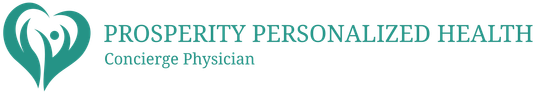 A logo for prosperity personalized health your health is your greatest wealth concierge physician