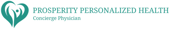 A logo for prosperity personalized health your health is your greatest wealth concierge physician