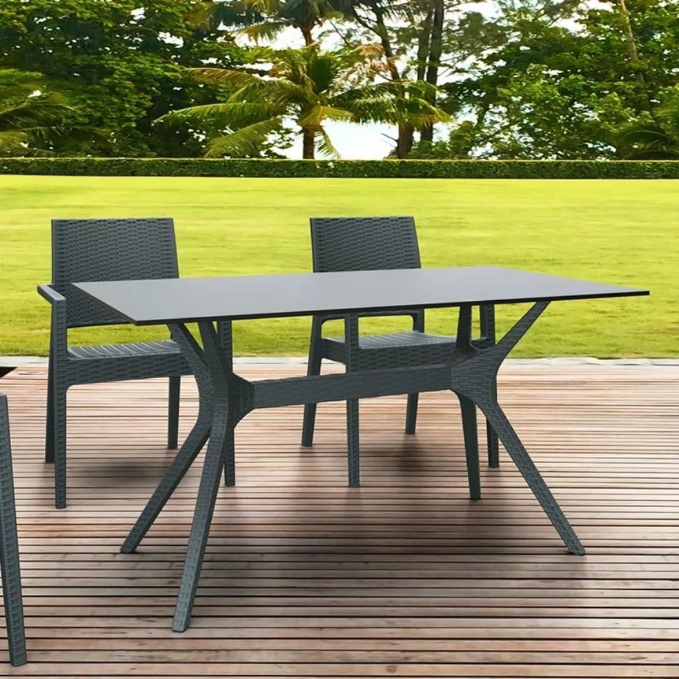 A Patio Set With a Table and Chairs on a Wooden Deck β Creative Commercial Furniture in Cairns City, QLD