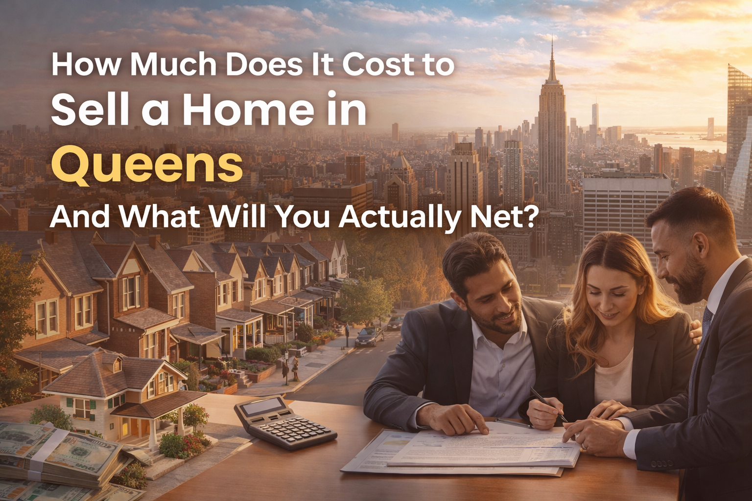 Find out how much you will walk away with when you sell your home in Queens, NY, and the surrounding areas.