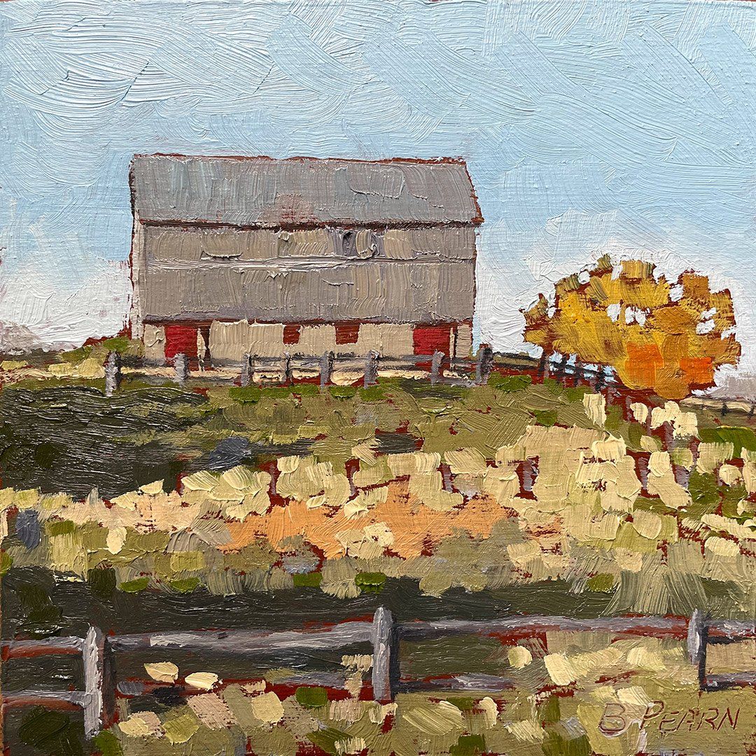 Barn yard in fall