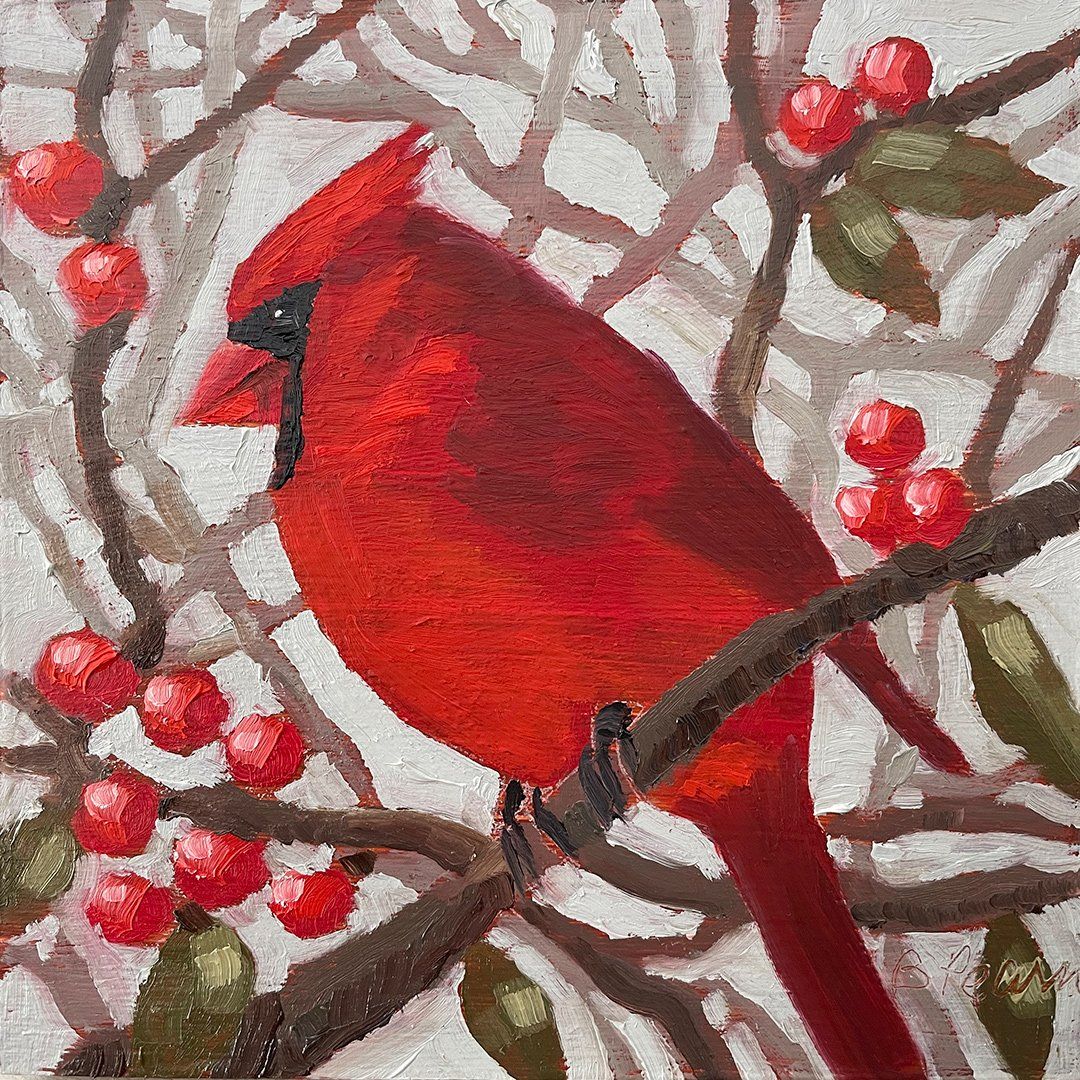 Cardinal painting.