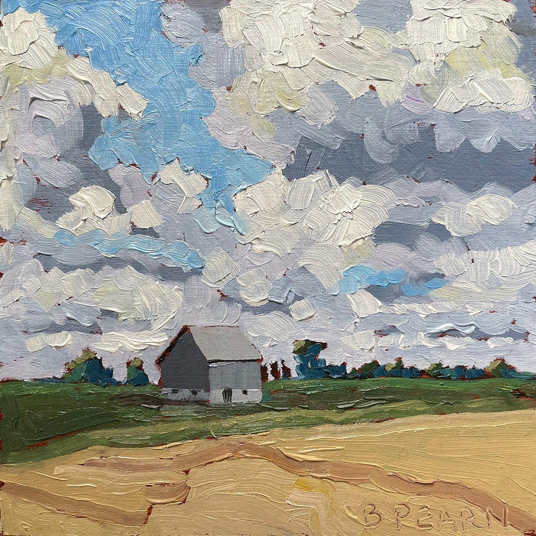 Cloud Formations landscape oil painting.