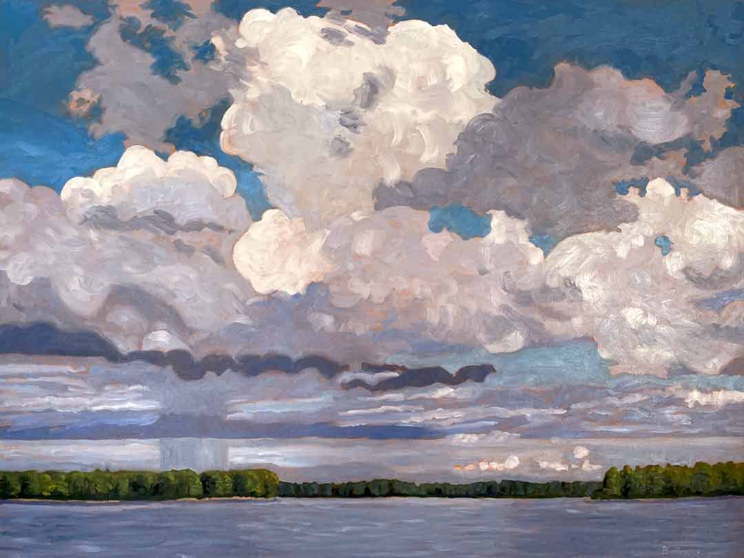 Summer vibes oil painting.