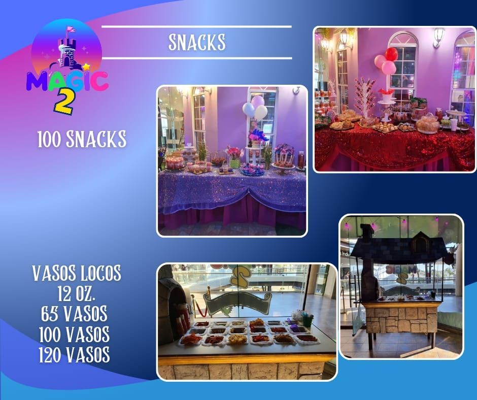 servicios extras snacks magichmo