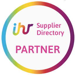 A rainbow colored circle that says supplier directory partner