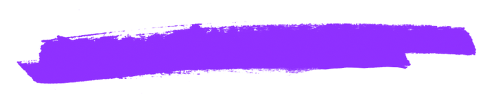 A purple brush stroke on a white background.