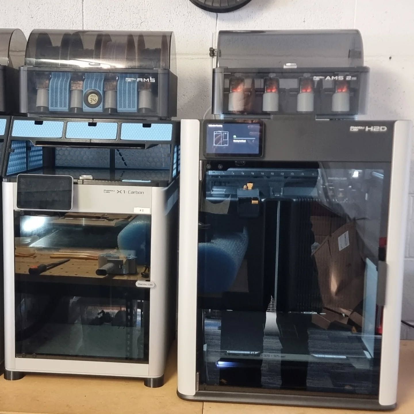 Two 3d printers are sitting next to each other  — 3D Tech In Central Coast, NSW