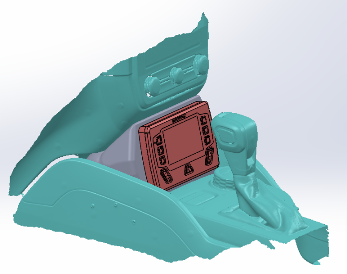 A 3d Model of a Car Dashboard With a Radio in It  — 3D Tech In Sancrox, NSW