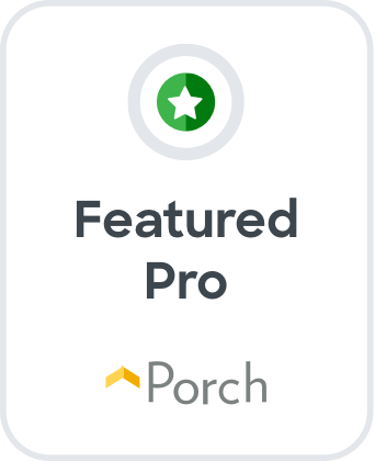 A picture of a featured pro porch badge.