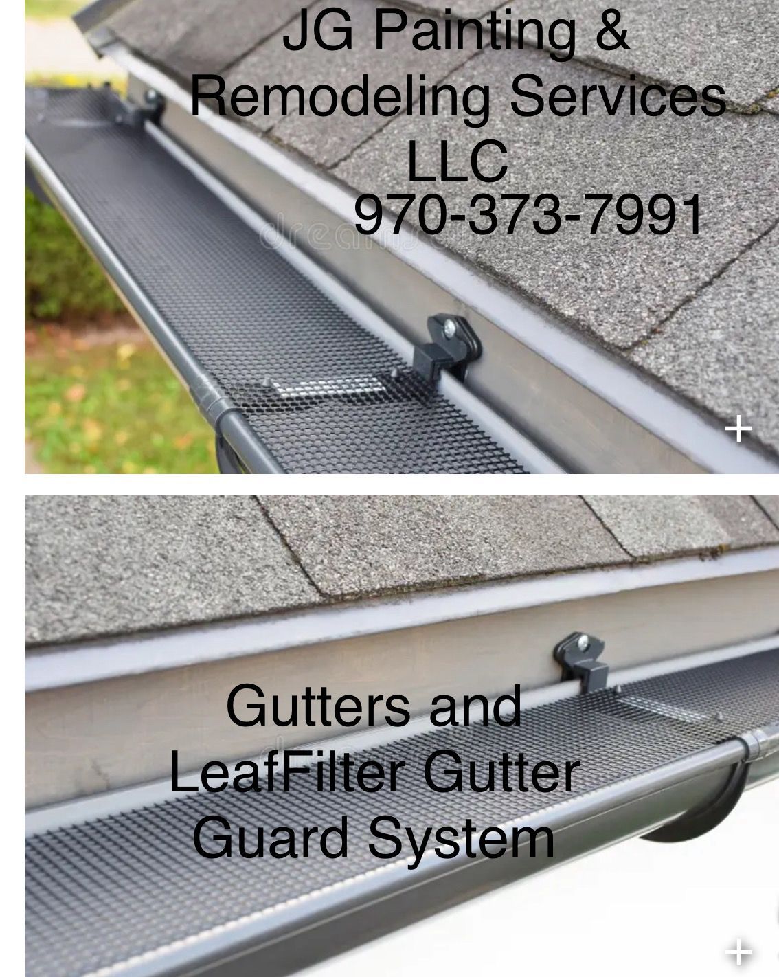 Gutters And Leaf Filter Gutter Guard System On A Roof