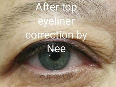after eyeliner - Cosmetic Tattooing in Appleton, WI