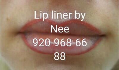 lip liner - cosmetic lip color tattooing in Appleton, WI