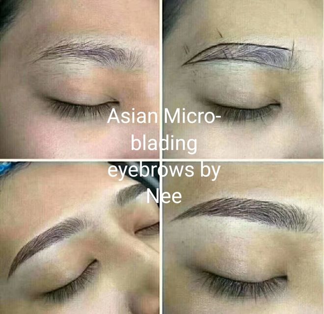before and after eyebrows - Cosmetic Tattooing in Appleton, WI