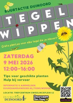 Collage: Bouwvakker, graafmachine, leidingen, gebouw met airconditioning. Tekst: 