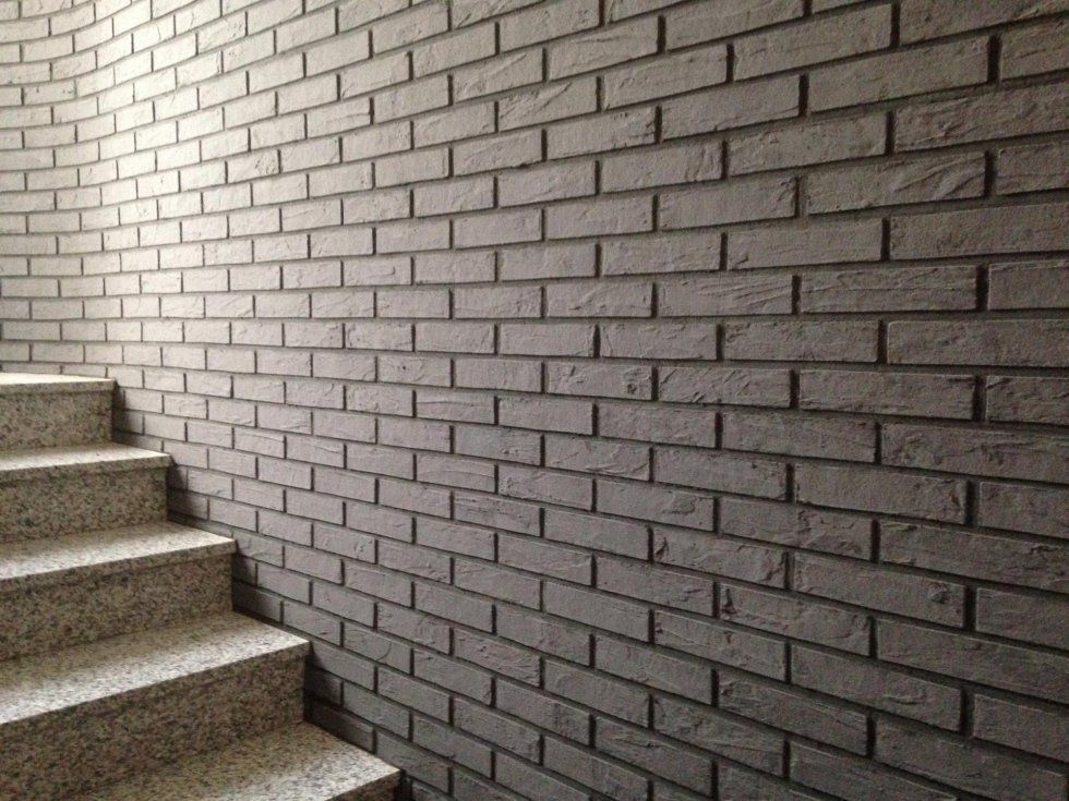 muro di mattoni scale