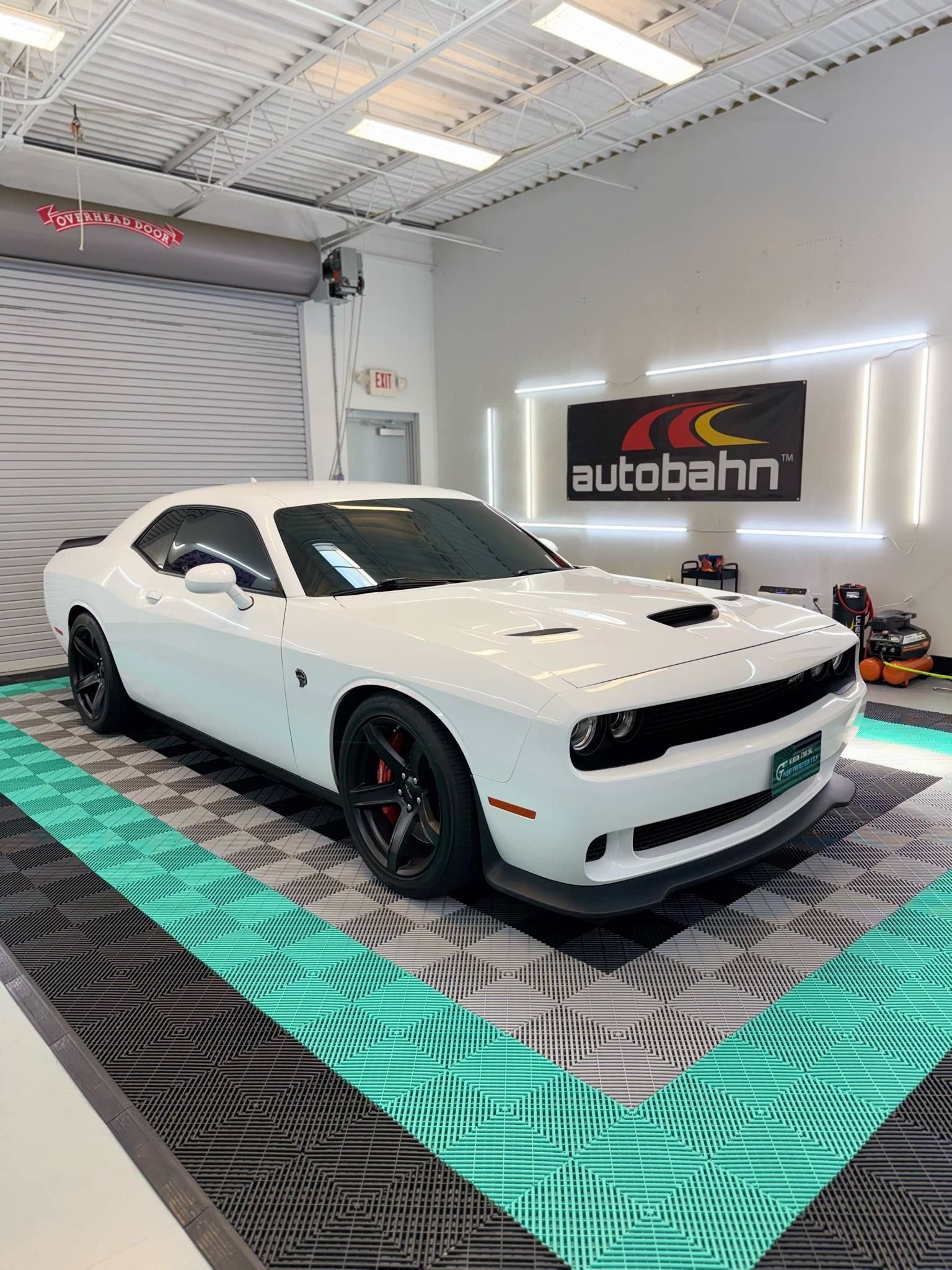 Dodge Challenger fully tinted with Autobahn Ceramic i3+ film at GT Tinting LLC in Hampton, Virginia