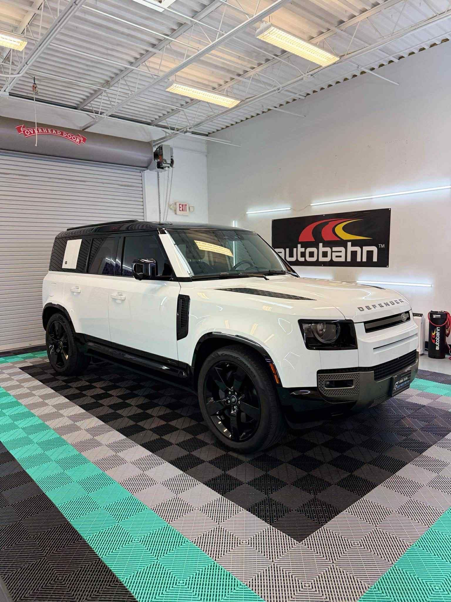 Land Rover Defender with Autobahn Ceramic Tint installed at GT Tinting shop in Hampton, VA