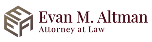 The logo for evan m. altman attorney at law