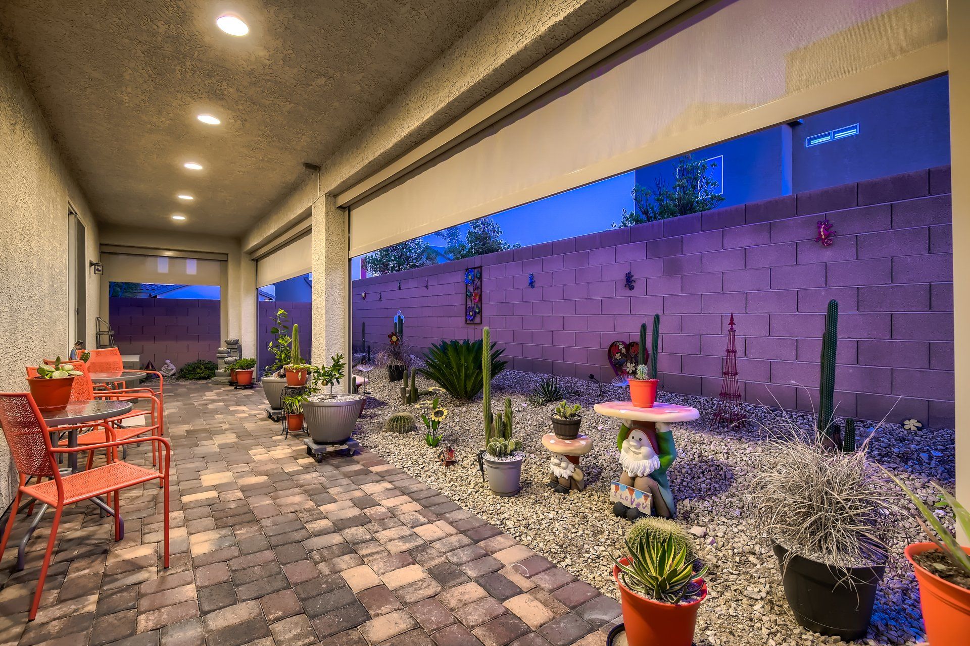 Backyard Patio Garden of a Las Vegas Home Purchased with a Conventional Home Loan offered by PIF Lending which is a mortgage broker near me