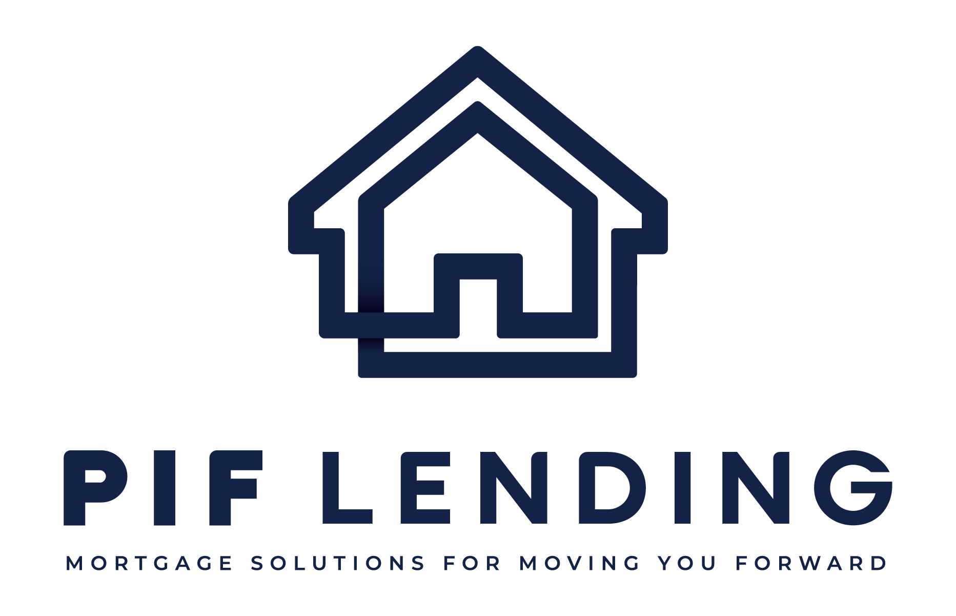 PIf Lending Logo in Dark blue with slogan 