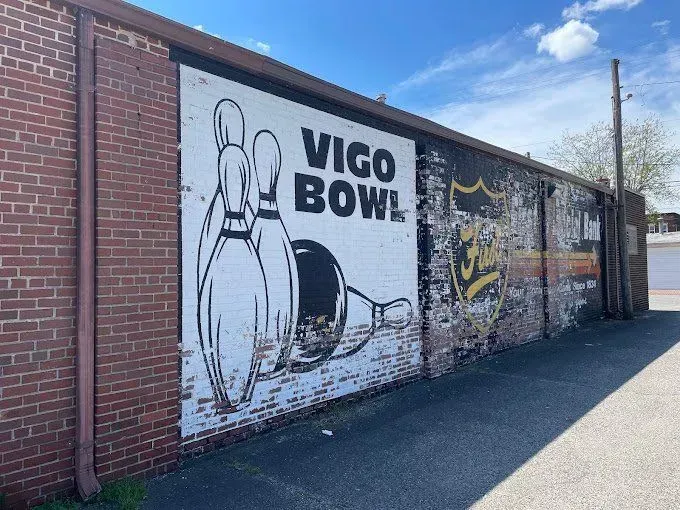 Brick wall mural advertising 