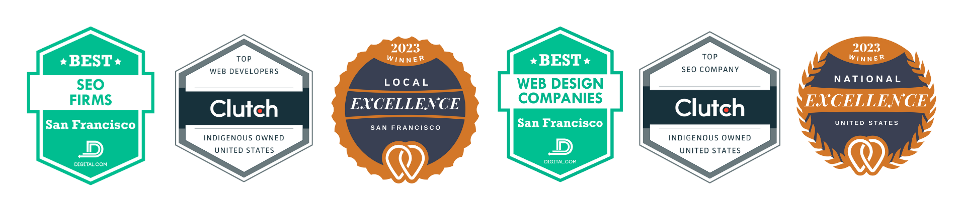 Website awards badges
