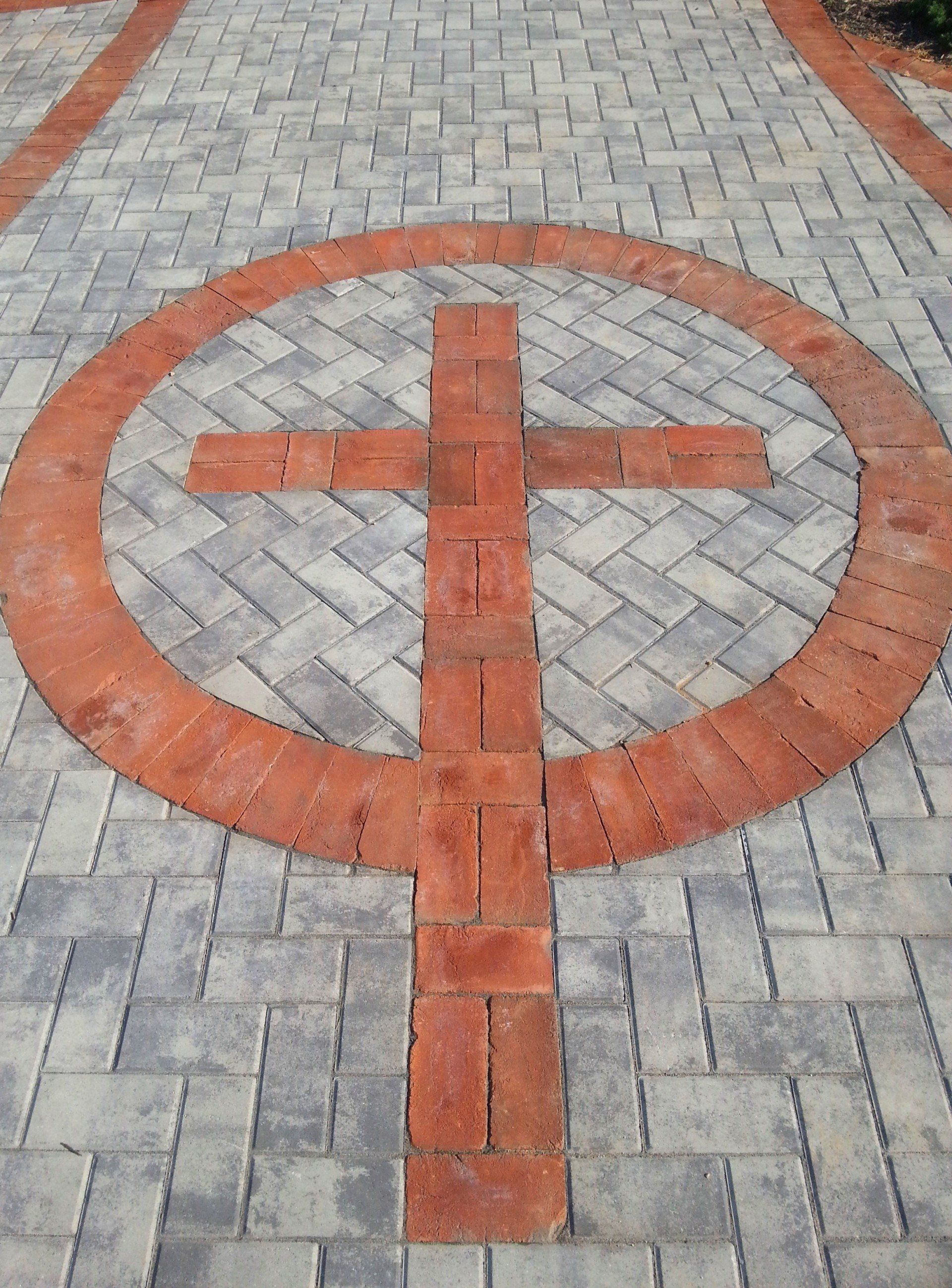 Paver Bricks With Cross Design — Red Lion, PA — Garden Creations LLC