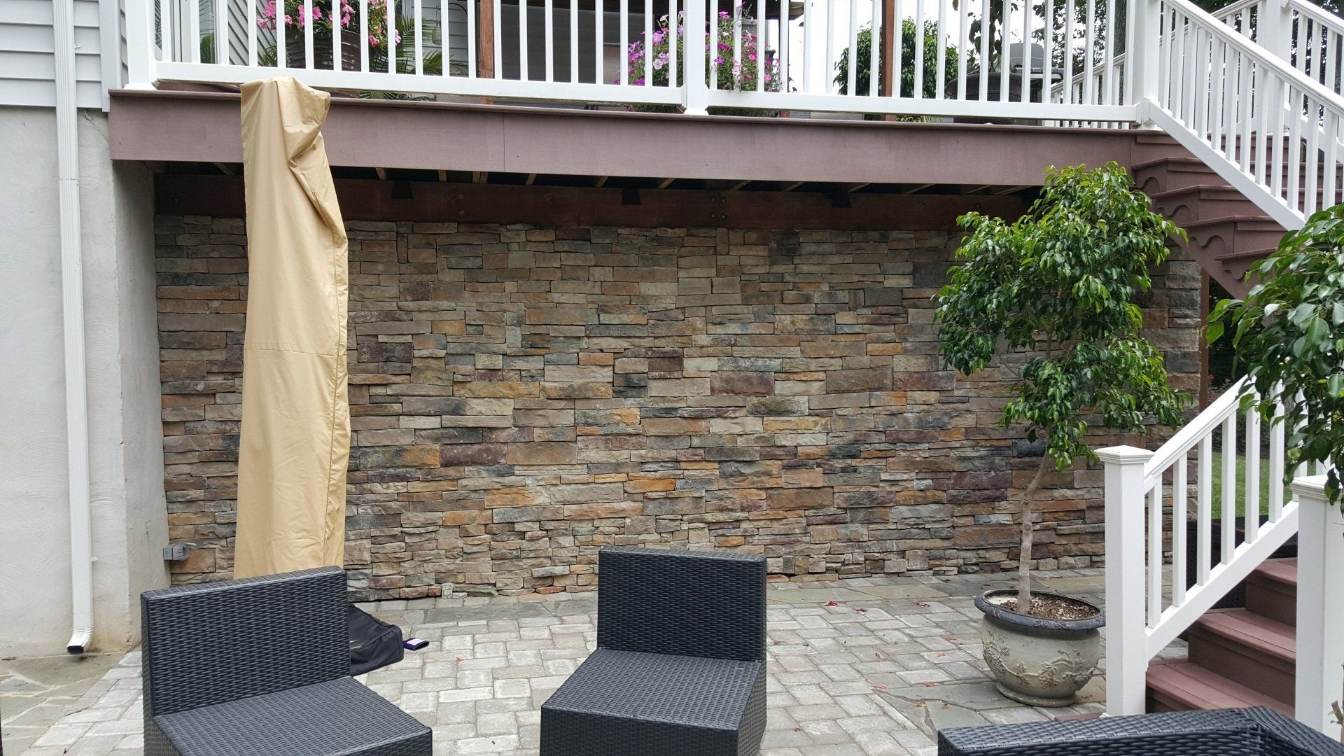 Bricked Wall at Backyard — Red Lion, PA — Garden Creations LLC