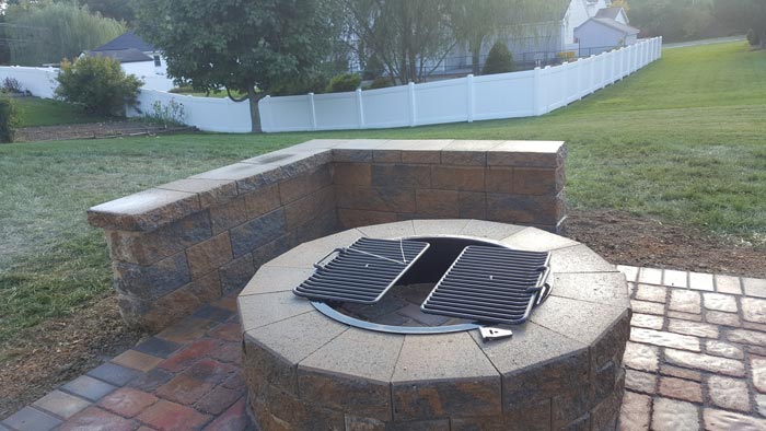 Round Fire Feature Outdoor — Red Lion, PA — Garden Creations LLC