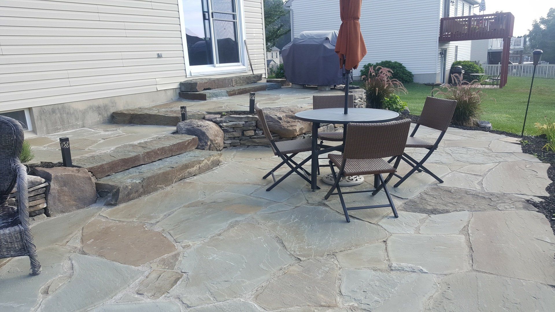 Outdoor Marbled Stone Floor — Red Lion, PA — Garden Creations LLC