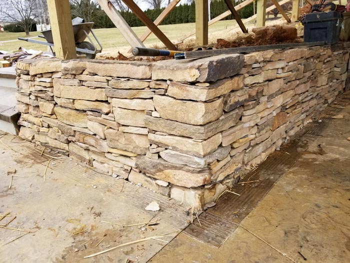 Stone Work in Progress — Red Lion, PA — Garden Creations LLC